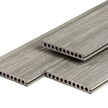 PuraShield composiet vlonderplank 2,3 x 21,0 x 500 cm, light grey, semi-massief, fijne houtnerf, cli