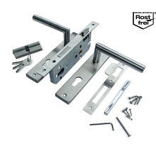 Eurofix deurslot-set PC85 RVS recht