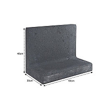 L-Element 50x30x40cm zwart