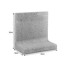 L-Element 50x30x50cm grijs