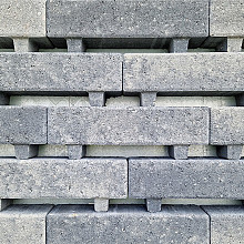 Waterpasserende longstone WaterWijs 7 cm grijs/zwart