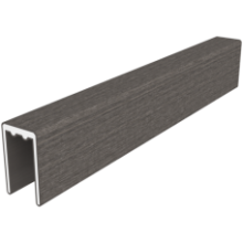 NewTechWood aluminium co-extrusie frameset t.b.v scherm i.c.m betonpalen, Silver gray