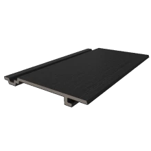 NewTechWood HKC wandbekleding vlak, 1,9 x 18,8 x 400 cm (wb 15,3 cm), Ebony burnt