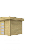 Vuren Topvision tuinhuis Parelhoen, 400 x 300 cm, groen geïmpregneerd.
