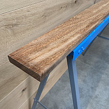 plank hardhout geschaafd 18 x 50 mm. x 155 cm