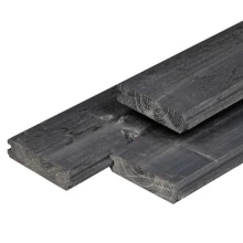 Douglas blokhutprofiel 2,8 x 19,5 x 400 cm, ZWART gedompeld