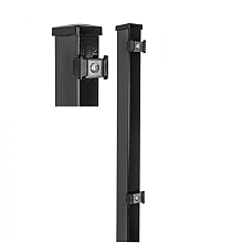 Hillfence Metalen Palen 6 x 4 x 240 cm – Zwart