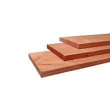 Douglas fijnbezaagde plank 2,2 x 20 x 300 cm, onbehandeld.