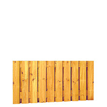 Grenen geschaafd plankenscherm 21-planks 17 mm, 180 x 89 cm, verticaal recht, groen geïmpregneerd.