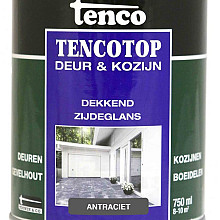 Tencotop deur & kozijn dekkend zijdeglans antraciet     0.75 l.