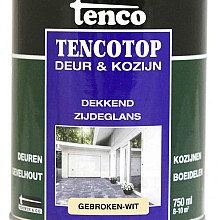 Tencotop deur & kozijn dekkend zijdeglans gebroken-wit  0.75 l.