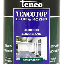Tencotop deur & kozijn dekkend zijdeglans donkergroen   0.75 l.