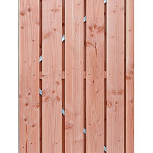 Douglas geschaafde plankendeur op verstelbaar stalen frame, 18 mm, 100 x 195 cm, onbehandeld.