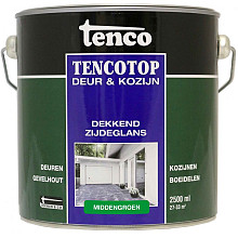 Tencotop deur & kozijn dekkend zijdeglans middengroen    2.5 l.