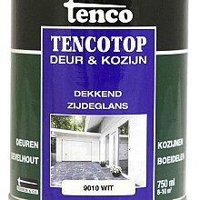Tencotop deur & kozijn dekkend zijdeglans wit 9010   0.75 l.
