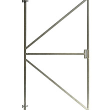 Verstelbaar stalen poortframe , 180 x 100 cm, vuurverzinkt.