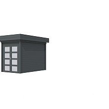 Vuren Topvision Zwaluw, 200 x 300 cm, antraciet gespoten.