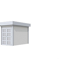 Vuren Topvision Zwaluw, 200 x 300 cm, wanden wit en basis lichtgrijs.