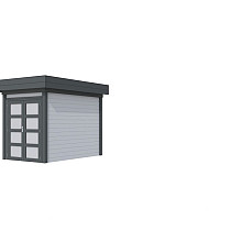 Vuren Topvision Zwaluw, 200 x 300 cm, wanden lichtgrijs en basis antraciet.