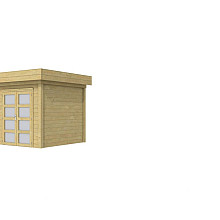 Vuren Topvision Kolibri, 250 x 250 cm, groen geïmpregneerd.