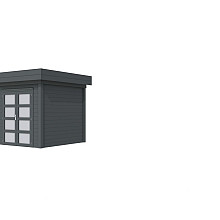 Vuren Topvision Kolibri, 250 x 250 cm, antraciet gespoten.