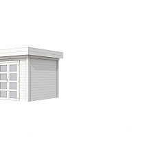 Vuren Topvision Bonte Specht, 300 x 250 cm, wit gespoten.