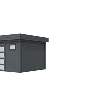 Vuren Topvision Kievit, 400 x 300 cm, antraciet gespoten.