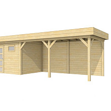 Vuren Topvision Bonte Kraai, 300 x 250 en luifel 500 cm, onbehandeld.