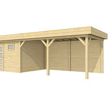 Vuren Topvision Tapuit, 300 x 300 en luifel 500 cm, onbehandeld.